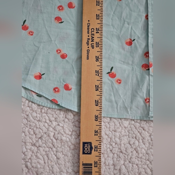 J.Crew Factory Slim Flex Washed  Fruit Print Short Sleeve Shirt  Men Size XL - Picture 5 of 7